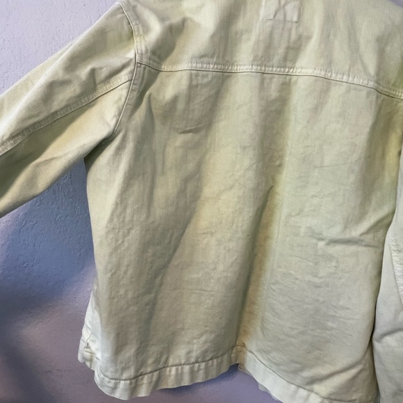 Women’s lime green, neon, jean jacket size extra large - Picture 10 of 12